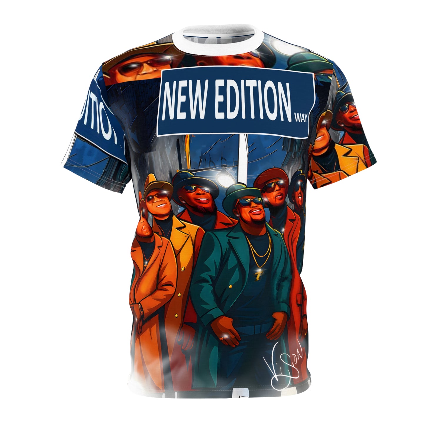 New Edition way Retro Pop Culture Tee - Unisex Cut & Sew T-Shirt, Streetwear, Gift for Music Lovers, New Edition Fans, Nostalgic Fashion
