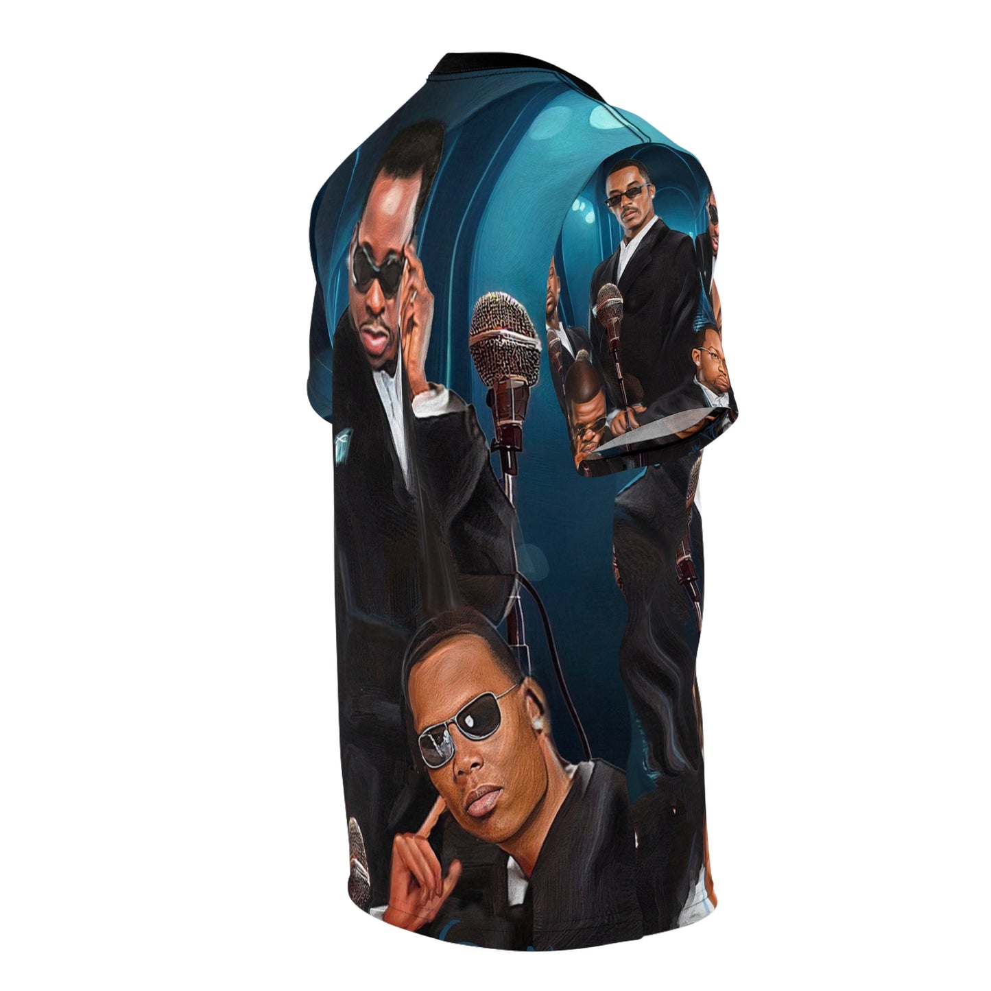 New Edition 4 Lyfe All 6 Blue Unisex Cut & Sew Tee (AOP)