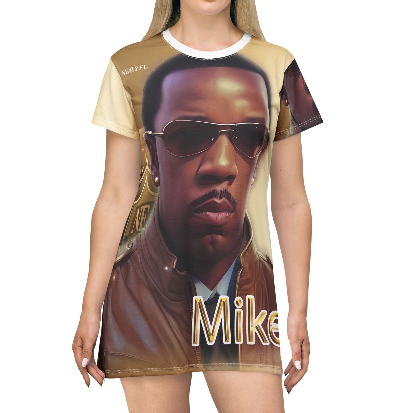 Mike T-Shirt Dress (AOP)