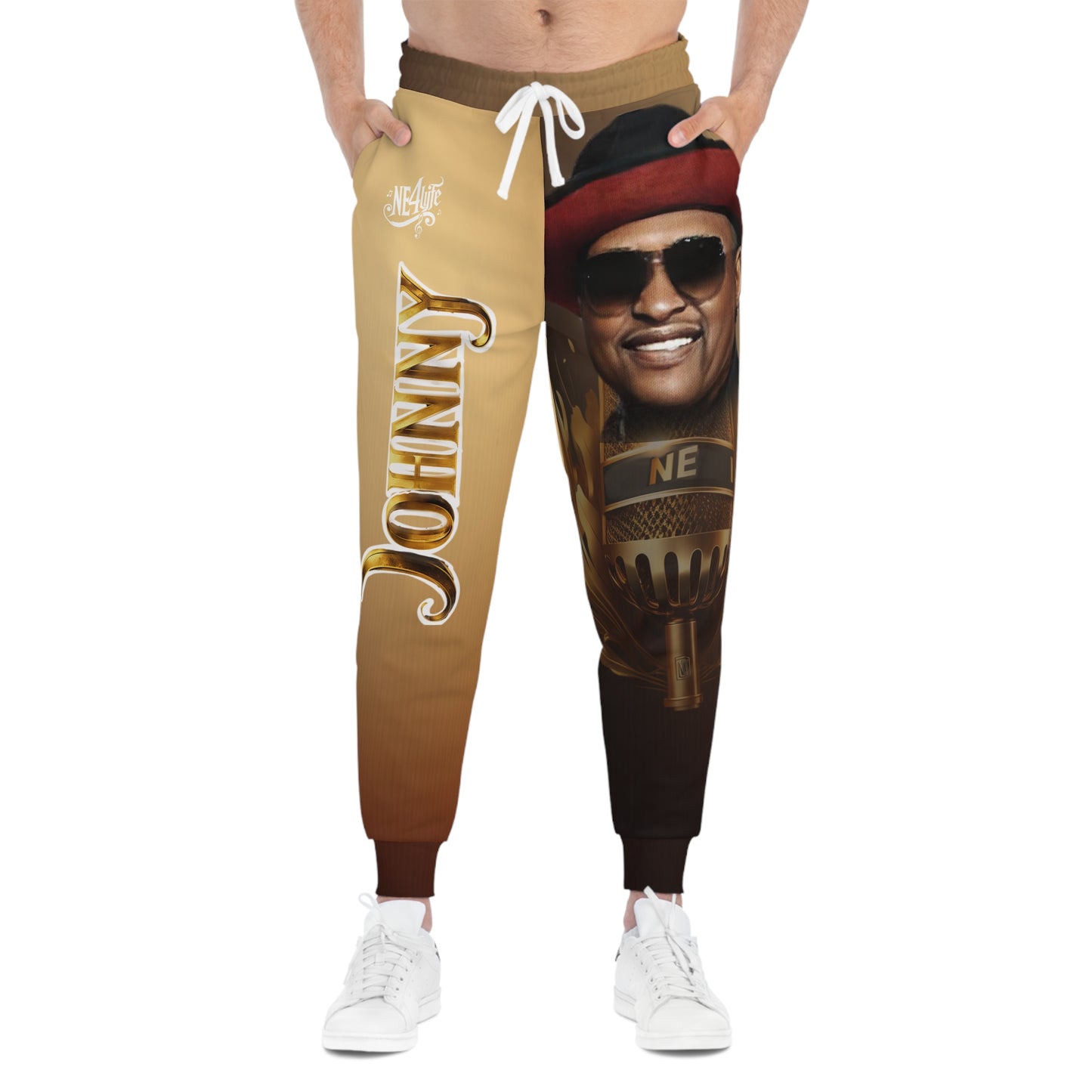 Johnny Gill Athletic Joggers with Johnny Design - Stylish Unisex Activewear