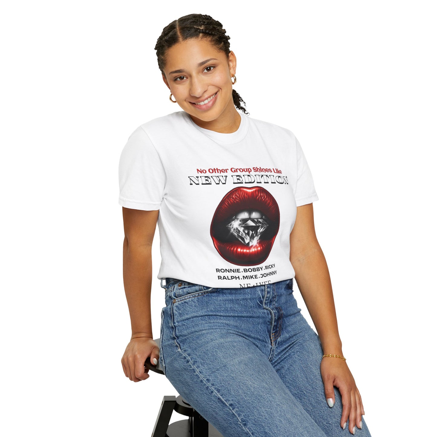 Unisex New Edition Shine Graphic T-Shirt - Nostalgic Music Tee