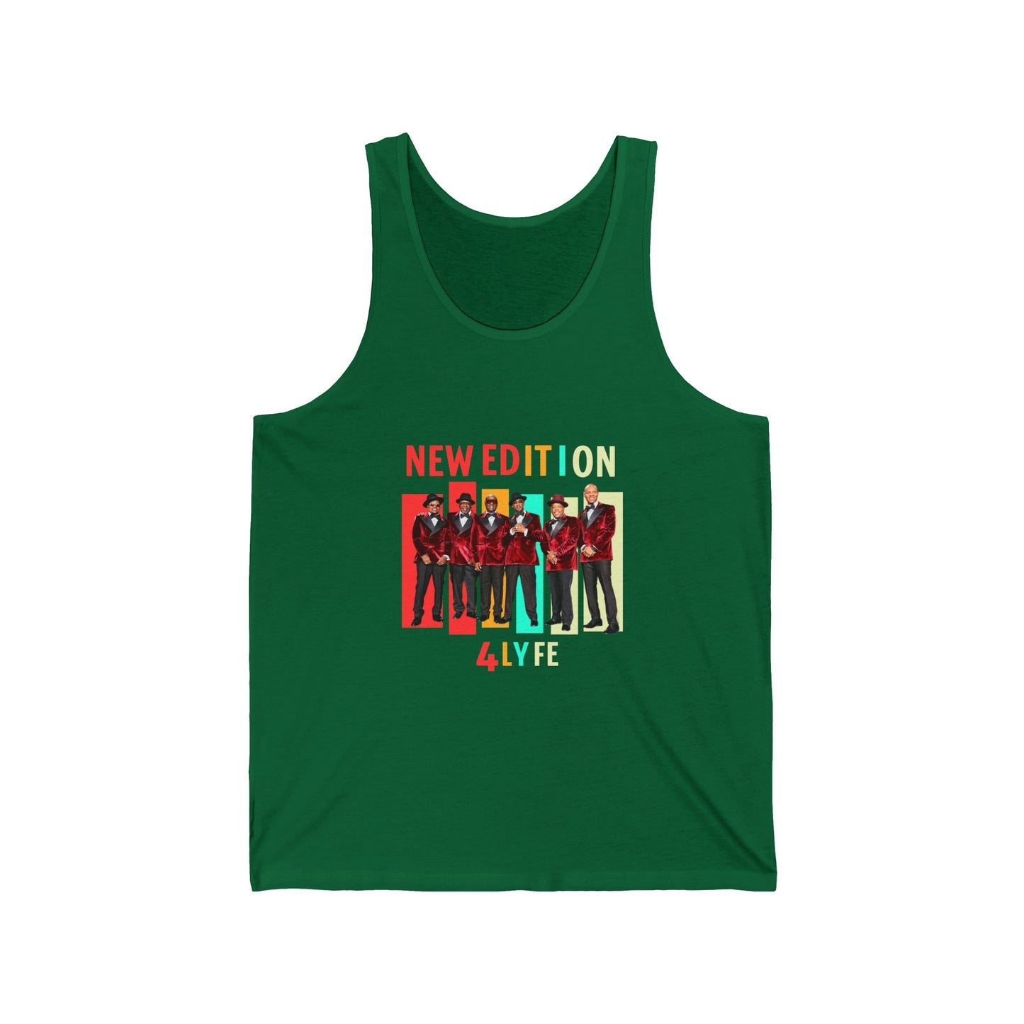 NE4LYFE Unisex Jersey Tank - New Edition Tribute Shirt - Casual Summer Wear, Music Lover Gift, Concert Outfit, 90s Nostalgia, Graphic Tee