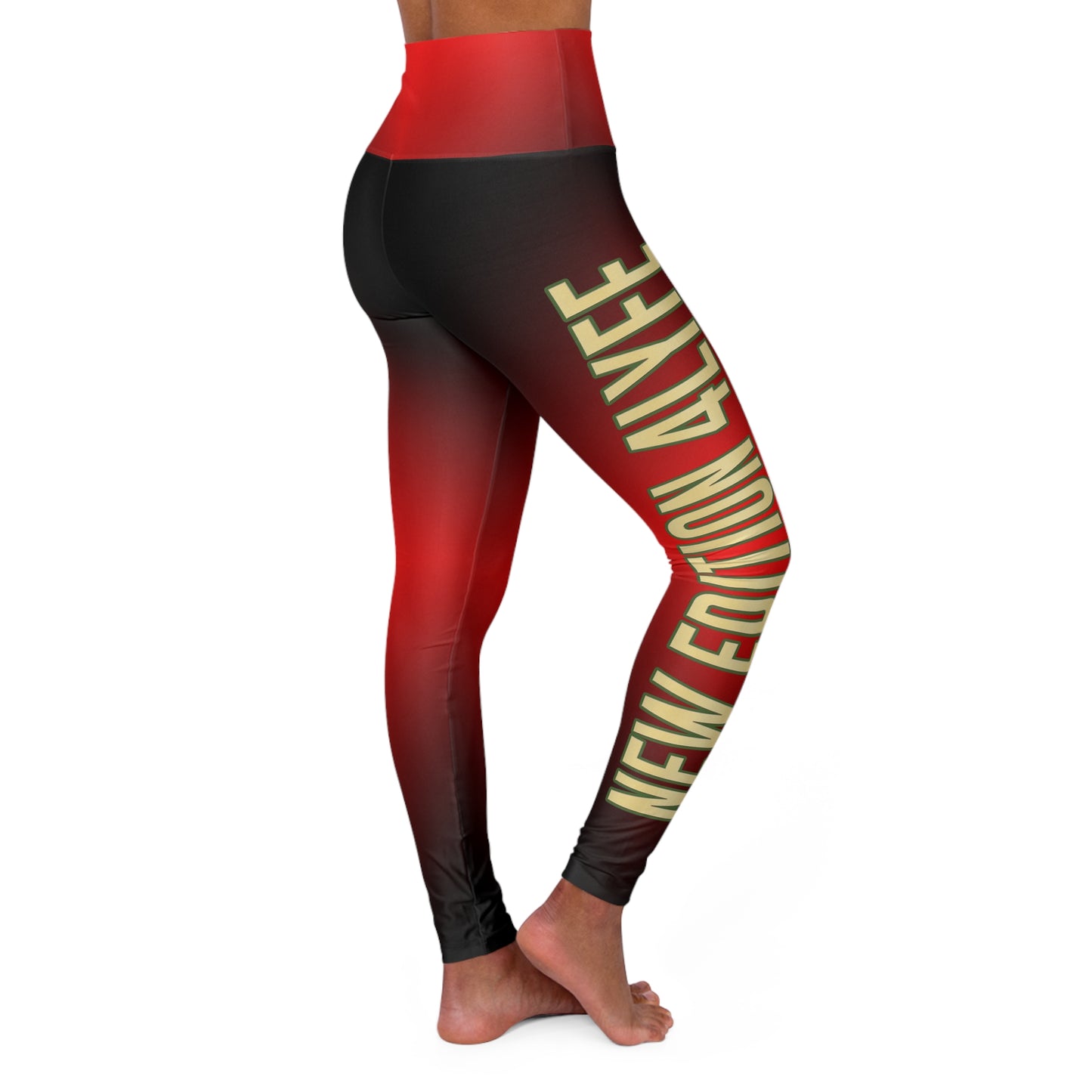 NEW EDITION 4 LYFE High Waisted Yoga Leggings (AOP)