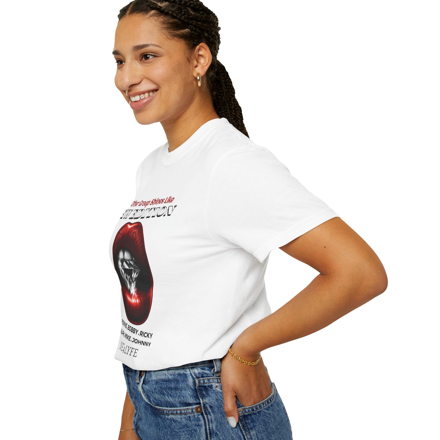 Unisex New Edition Shine Graphic T-Shirt - Nostalgic Music Tee