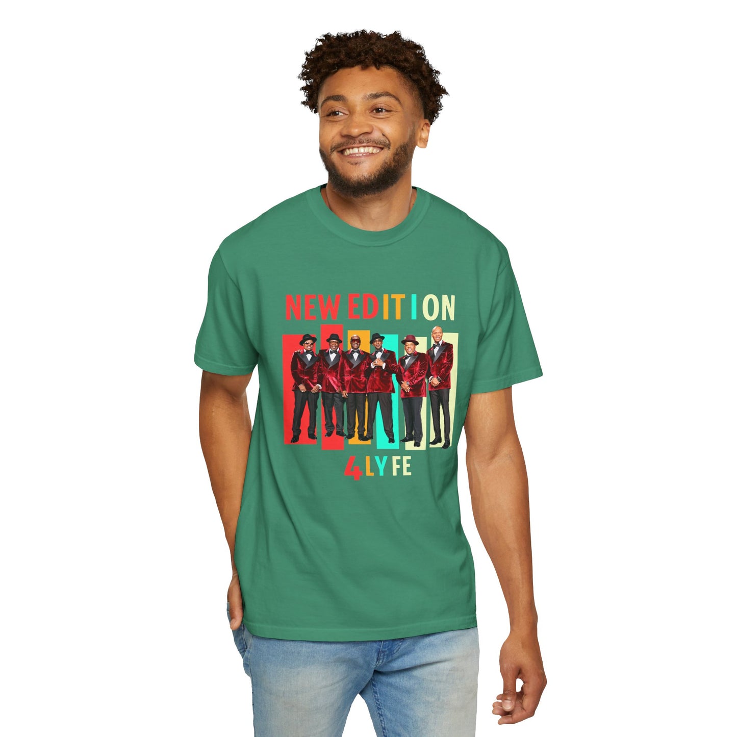 New Edition Retro T-Shirt | Unisex Garment-Dyed Tee for Concerts, Music Lovers, Birthday Gifts, Festival Wear, Vintage Style