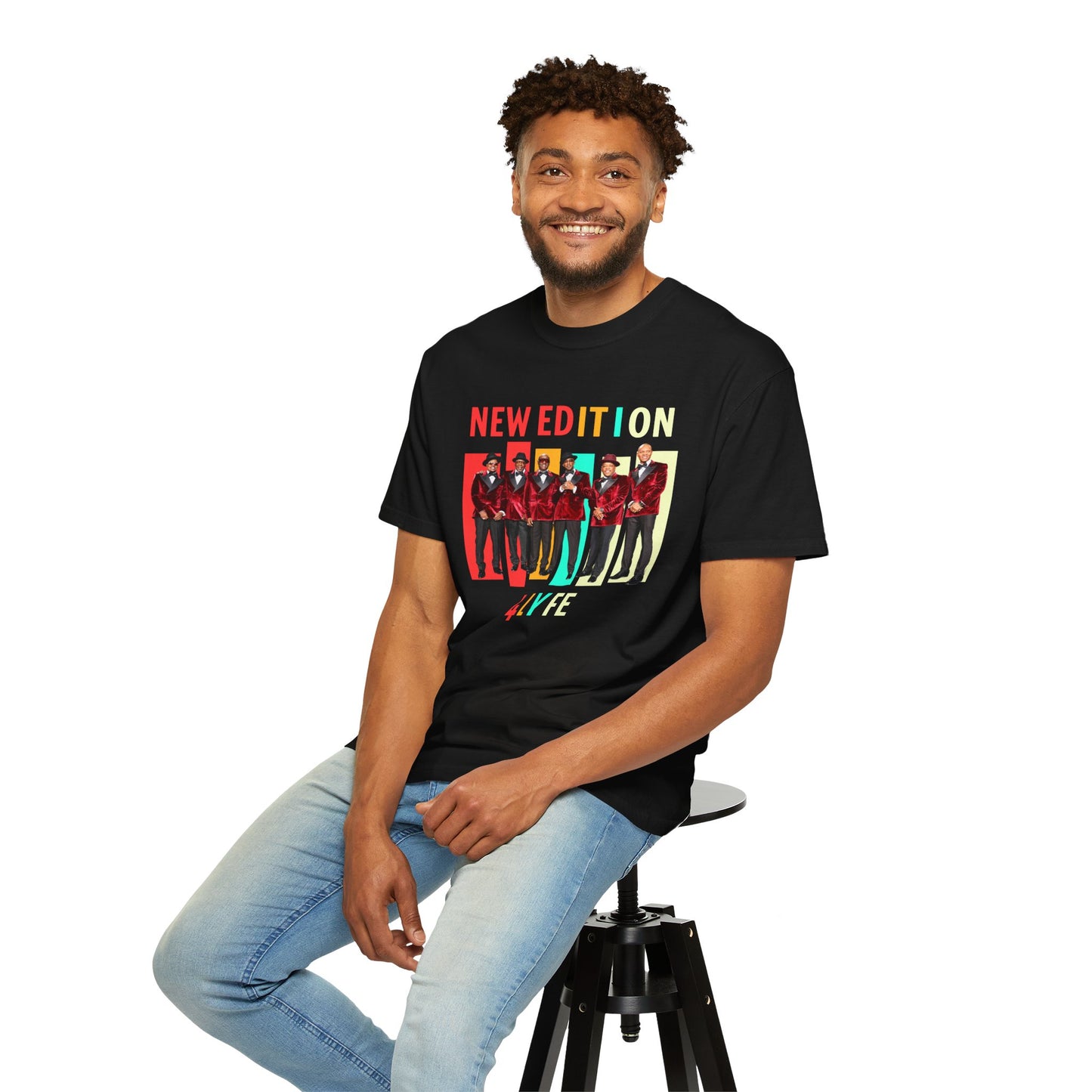 New Edition Retro T-Shirt | Unisex Garment-Dyed Tee for Concerts, Music Lovers, Birthday Gifts, Festival Wear, Vintage Style