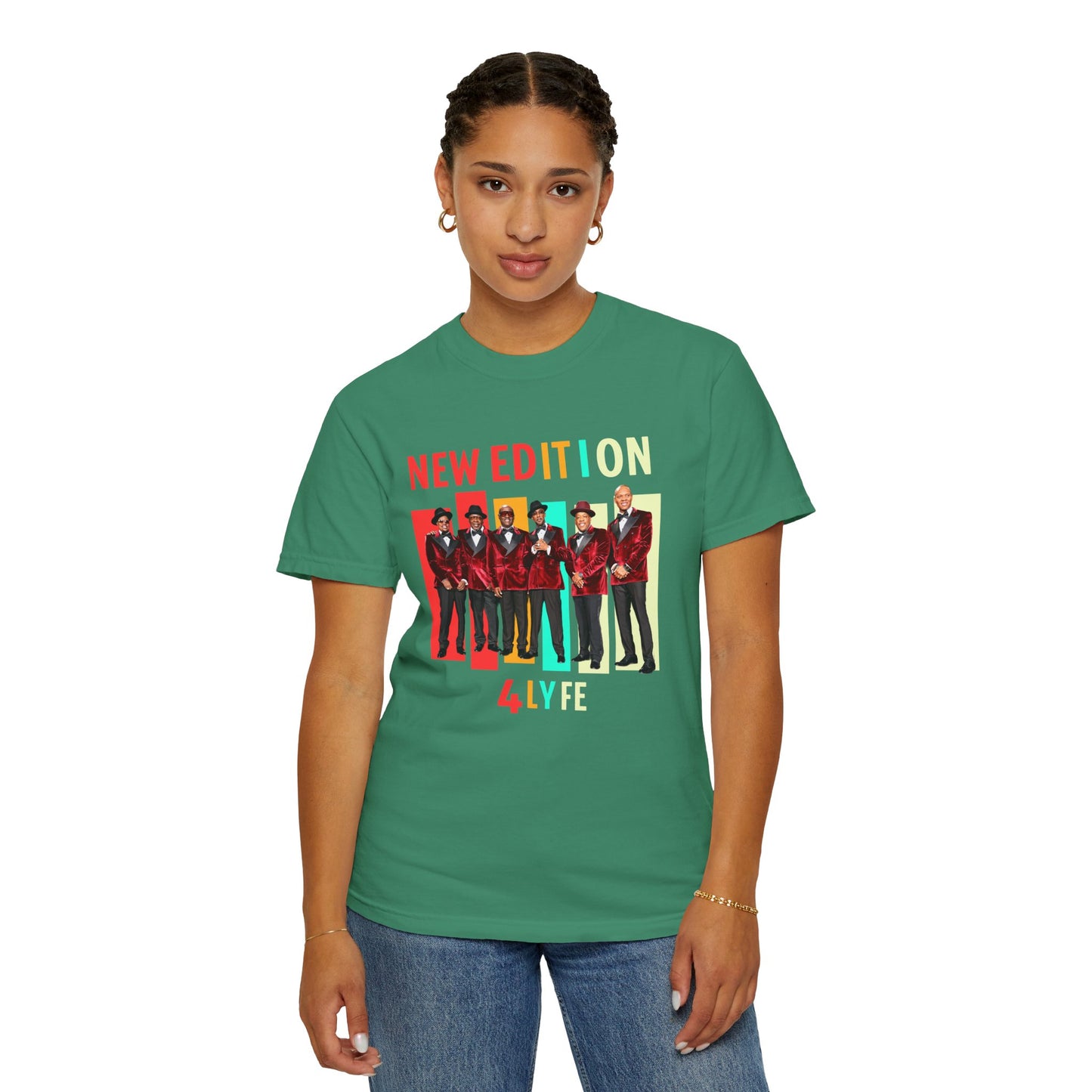 New Edition Retro T-Shirt | Unisex Garment-Dyed Tee for Concerts, Music Lovers, Birthday Gifts, Festival Wear, Vintage Style