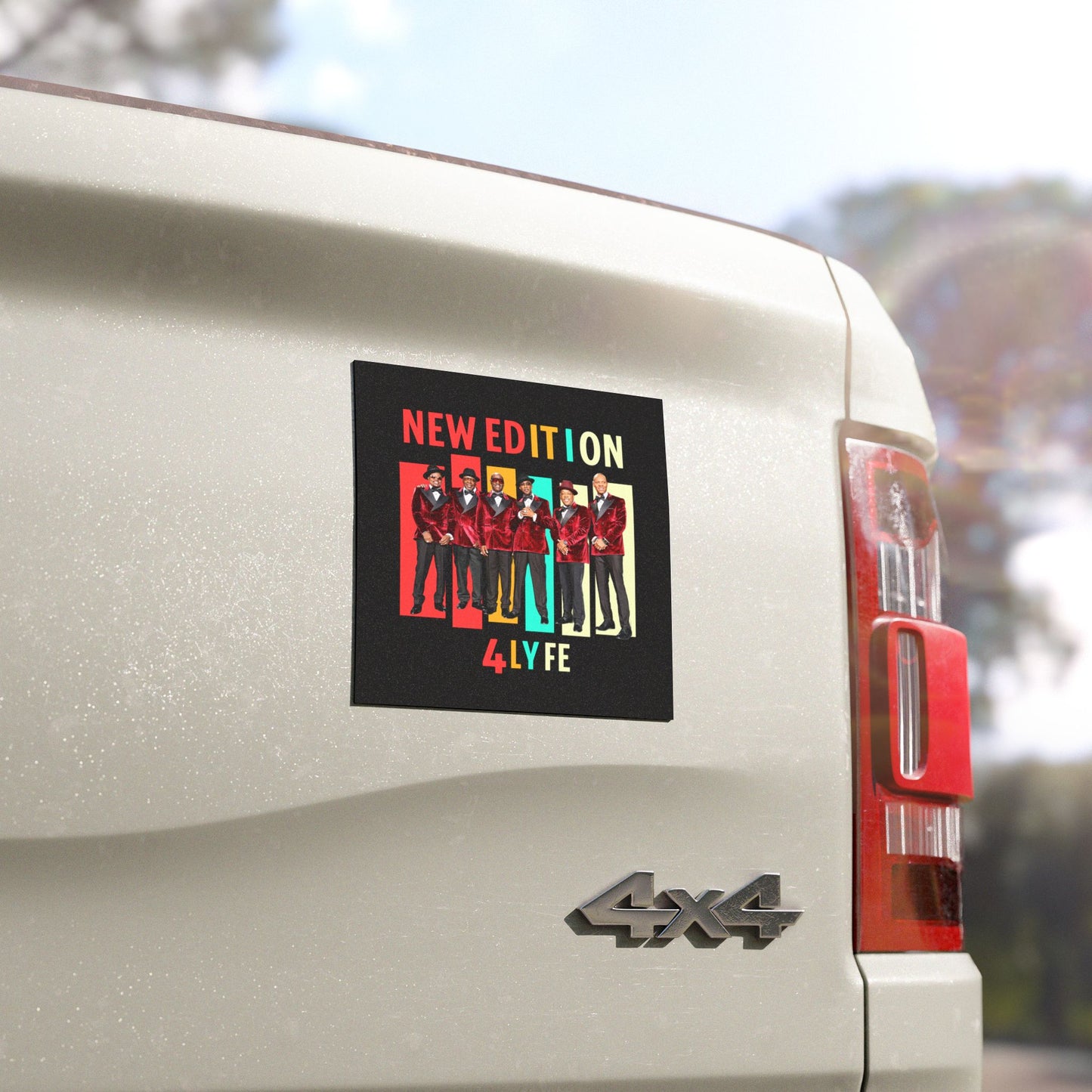 New Edition 4 Lyfe Car Magnets, Fan Gear, Music Memorabilia, Vehicle Accessories, Gift for Fans, Auto Decor