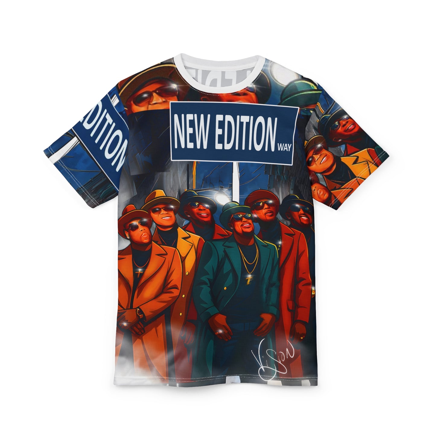 New Edition way Retro Pop Culture Tee - Unisex Cut & Sew T-Shirt, Streetwear, Gift for Music Lovers, New Edition Fans, Nostalgic Fashion