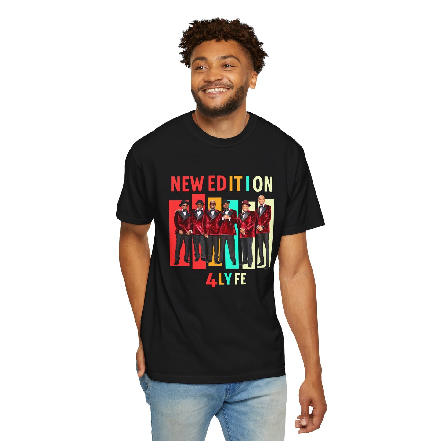 New Edition Retro T-Shirt | Unisex Garment-Dyed Tee for Concerts, Music Lovers, Birthday Gifts, Festival Wear, Vintage Style