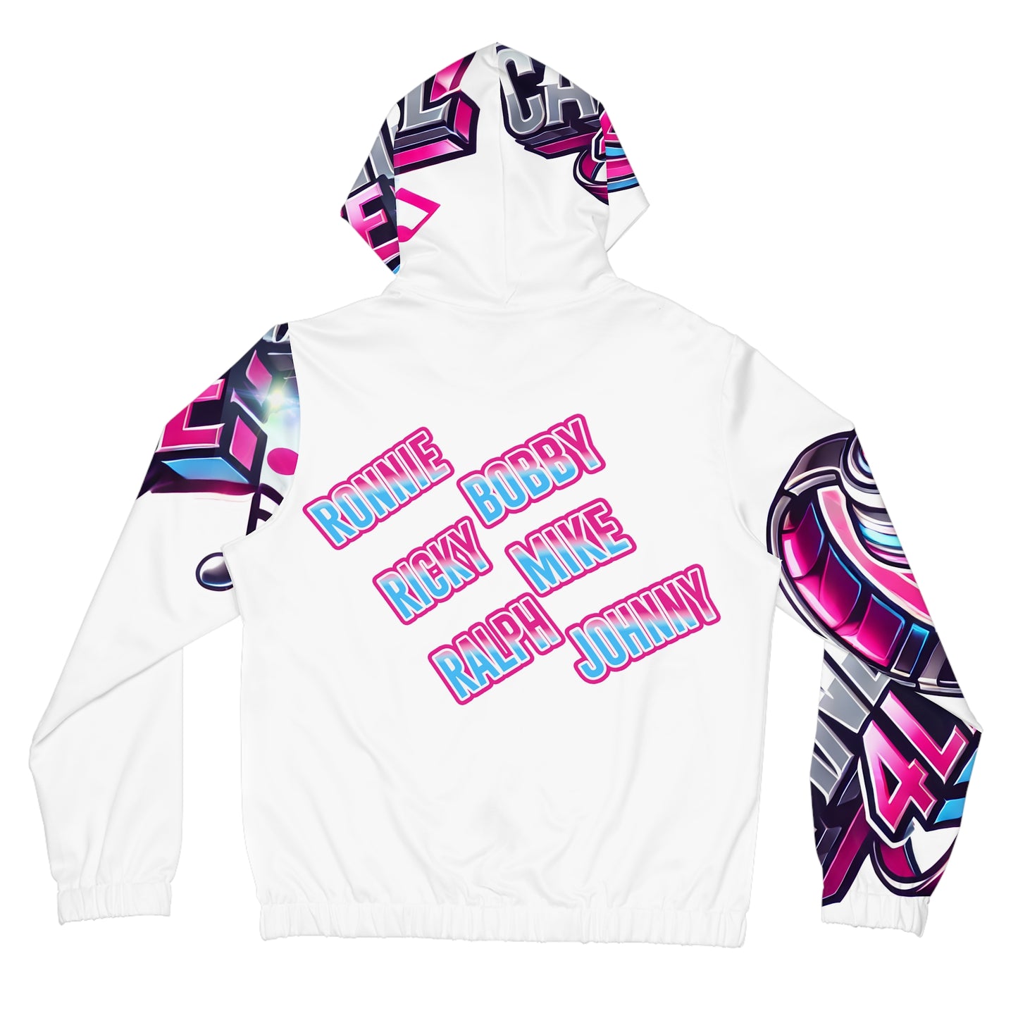 CANDY GIRL LOGO Women’s Full-Zip Hoodie (AOP)