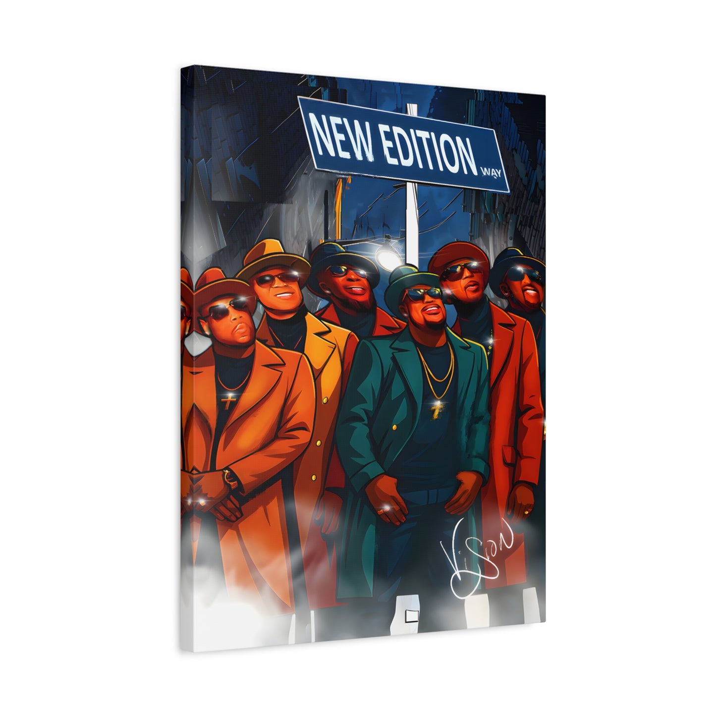 NE Street Stylish Wall Art Canvas, Hip-Hop Decor, Home Gallery, Music-Inspired Artwork, Gift for Music Lovers