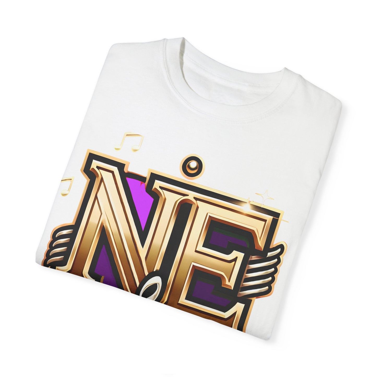 NE LOGO PURPLE Unisex Garment-Dyed T-shirt