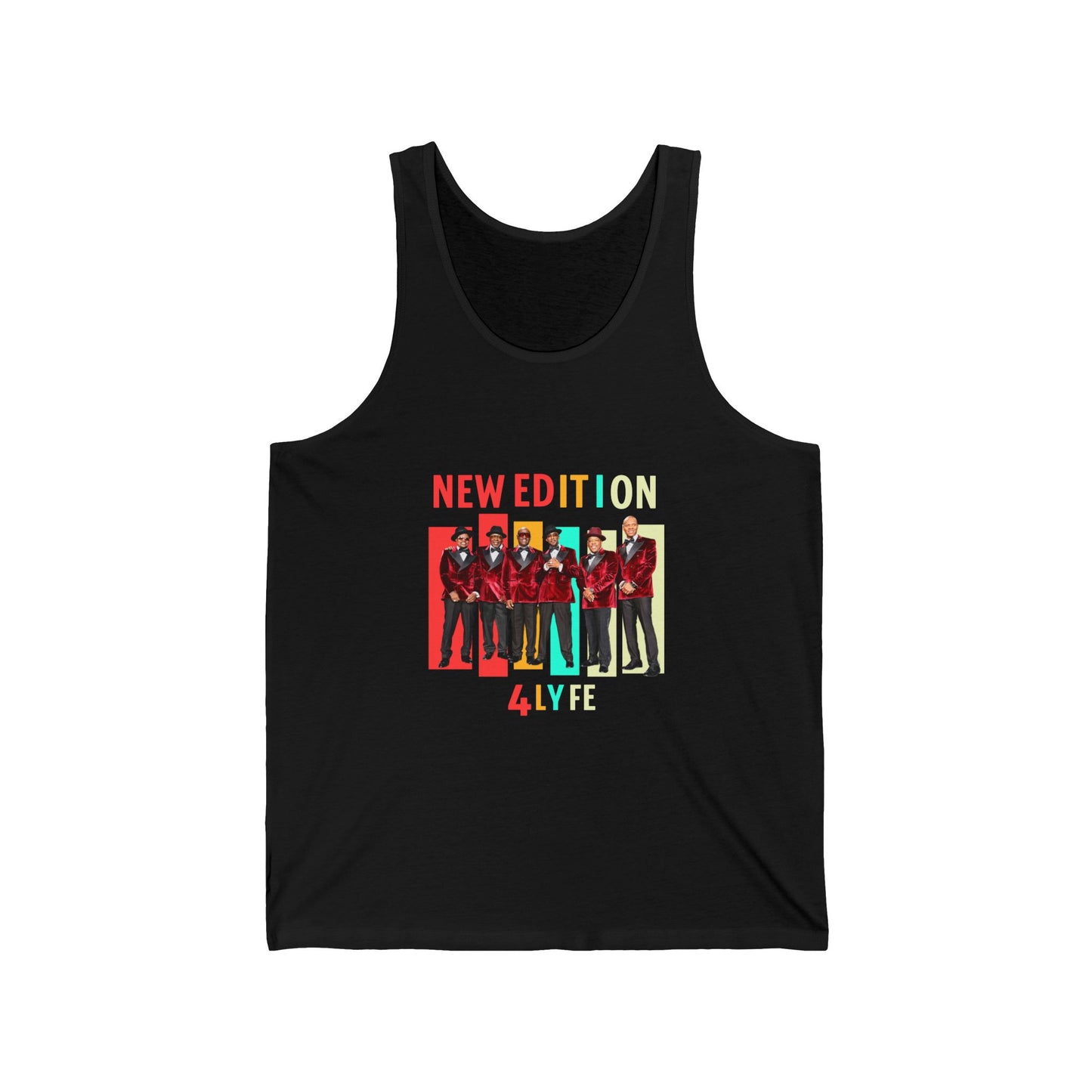 NE4LYFE Unisex Jersey Tank - New Edition Tribute Shirt - Casual Summer Wear, Music Lover Gift, Concert Outfit, 90s Nostalgia, Graphic Tee