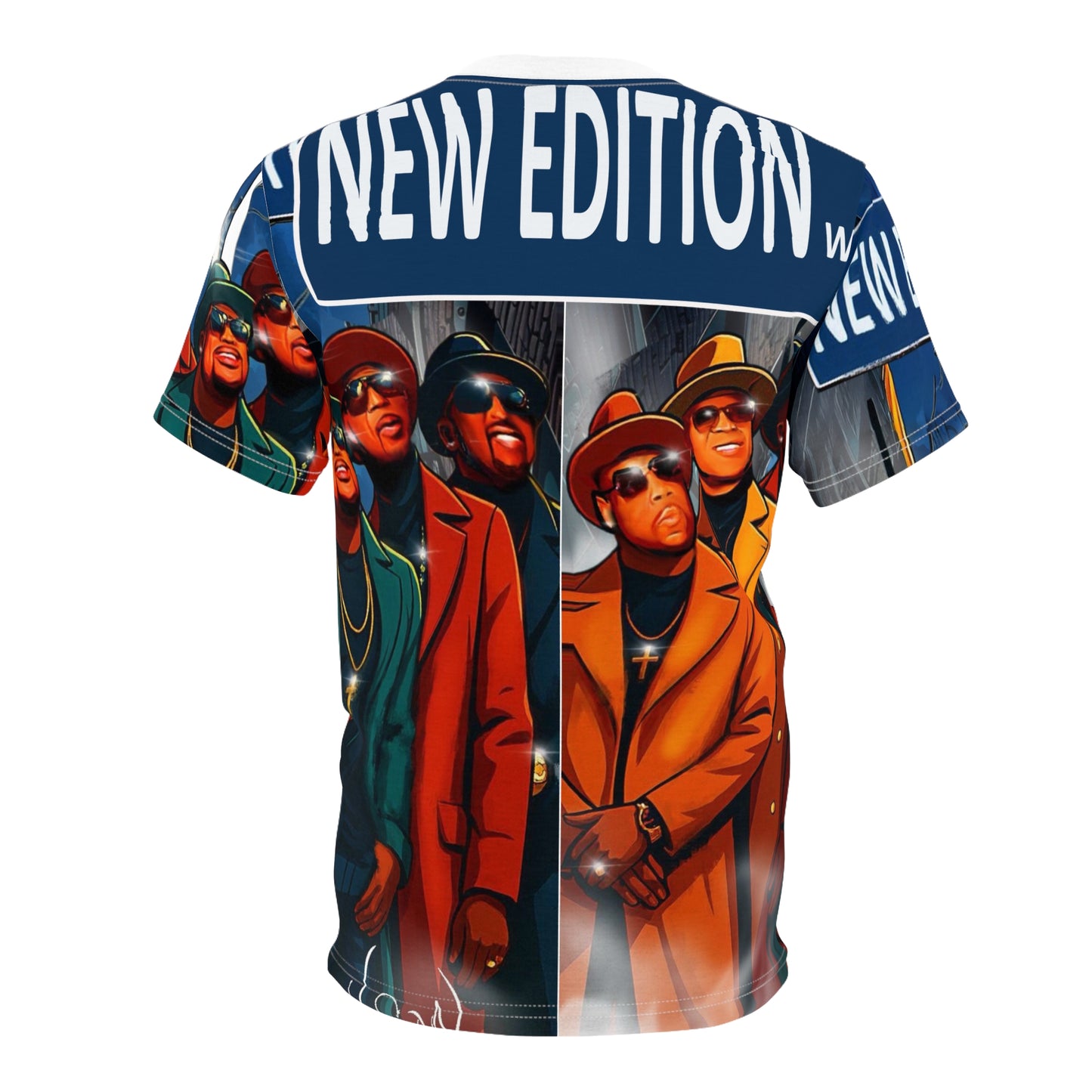 New Edition way Retro Pop Culture Tee - Unisex Cut & Sew T-Shirt, Streetwear, Gift for Music Lovers, New Edition Fans, Nostalgic Fashion