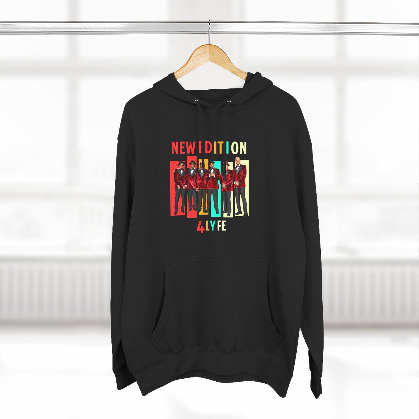 New Edition 4 Lyfe Hoodie | Vintage Music Sweater | Unisex Fleece Fashion | Retro Band Apparel | Cozy Gift for Music Lovers