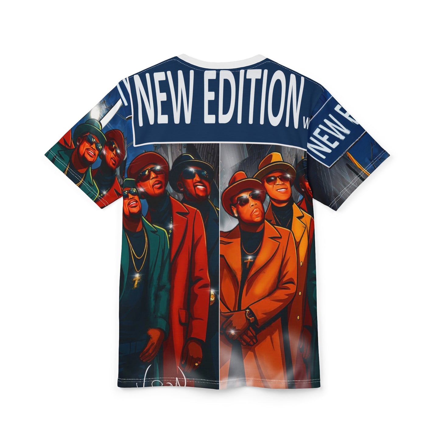 New Edition way Retro Pop Culture Tee - Unisex Cut & Sew T-Shirt, Streetwear, Gift for Music Lovers, New Edition Fans, Nostalgic Fashion