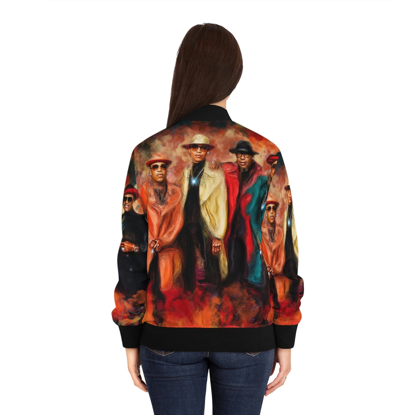 NE Culture Women's Bomber Jacket (AOP)
