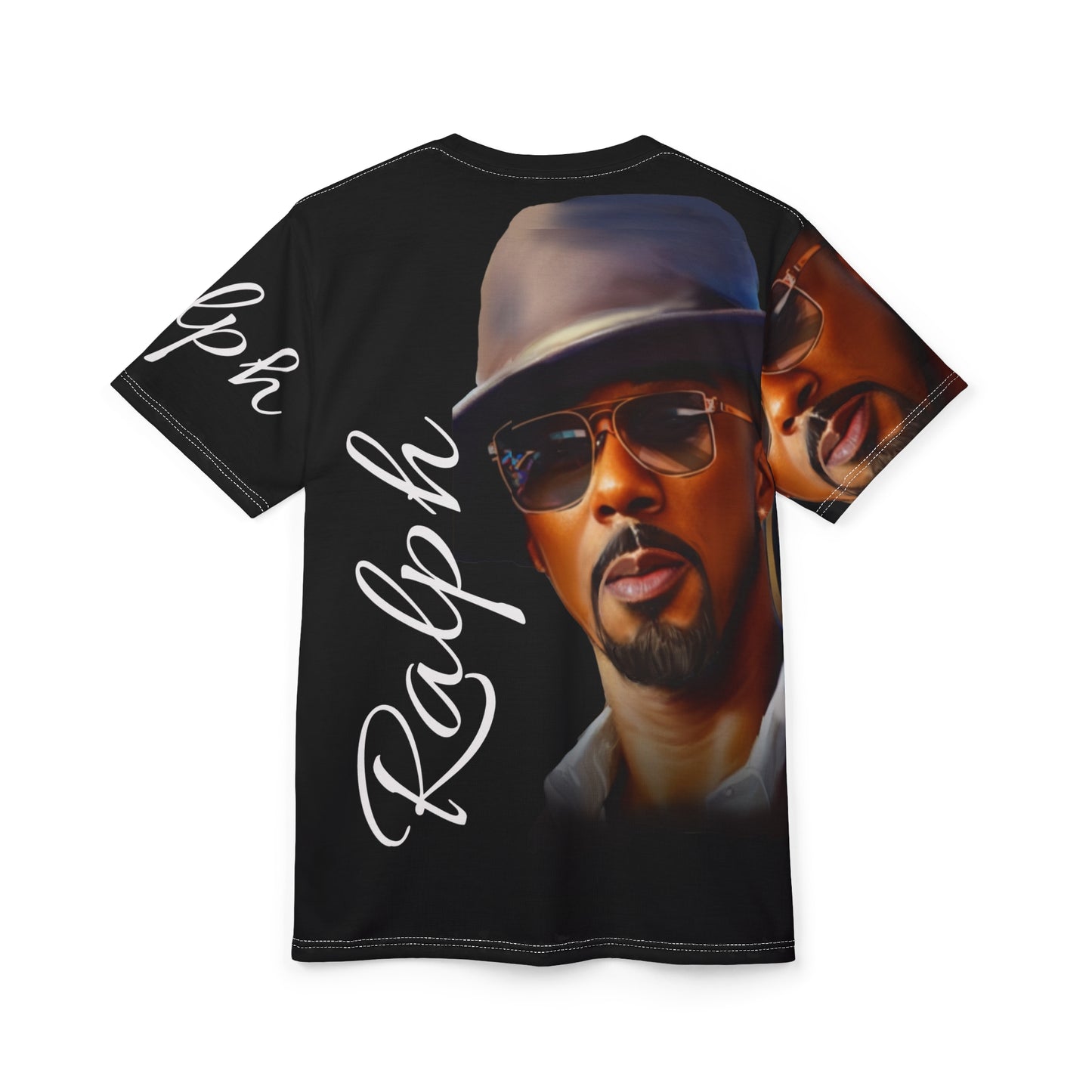 Ralph Black Unisex Cut & Sew Tee (AOP)