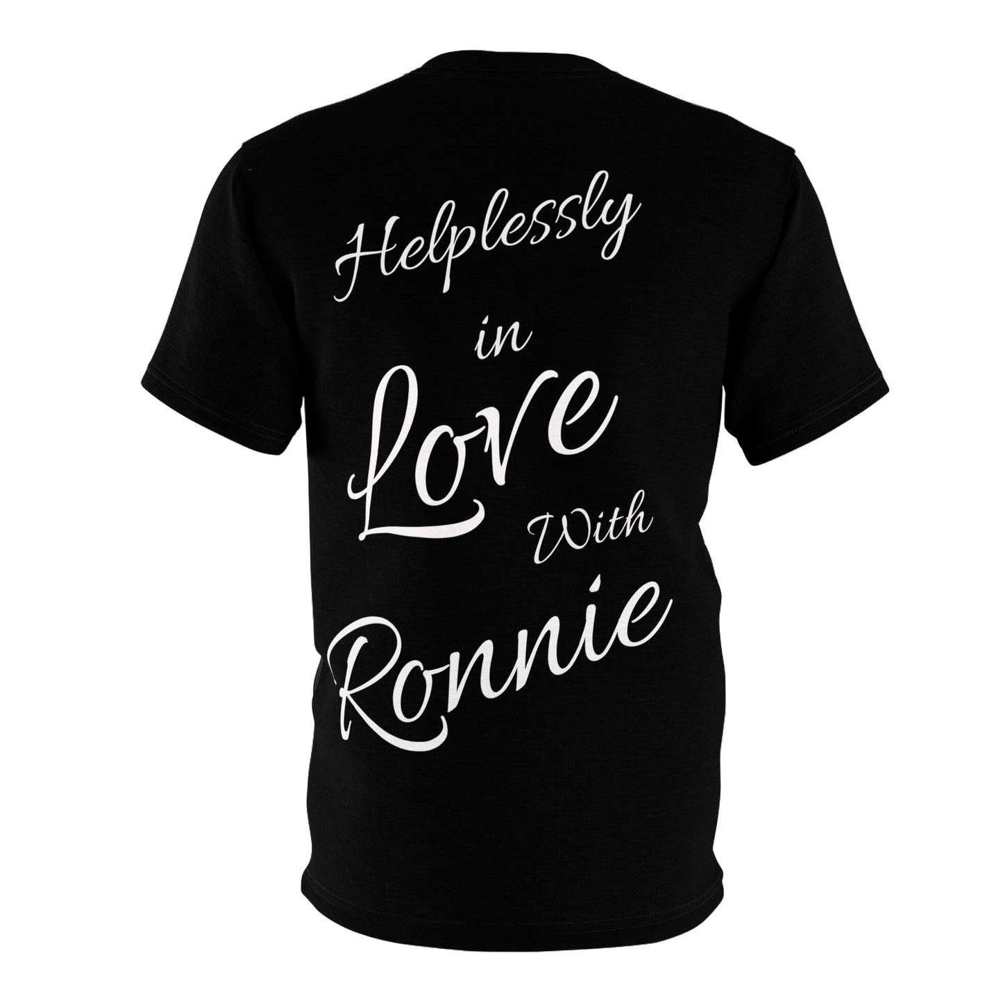 Ronnie Black and White Unisex Cut & Sew Tee (AOP)