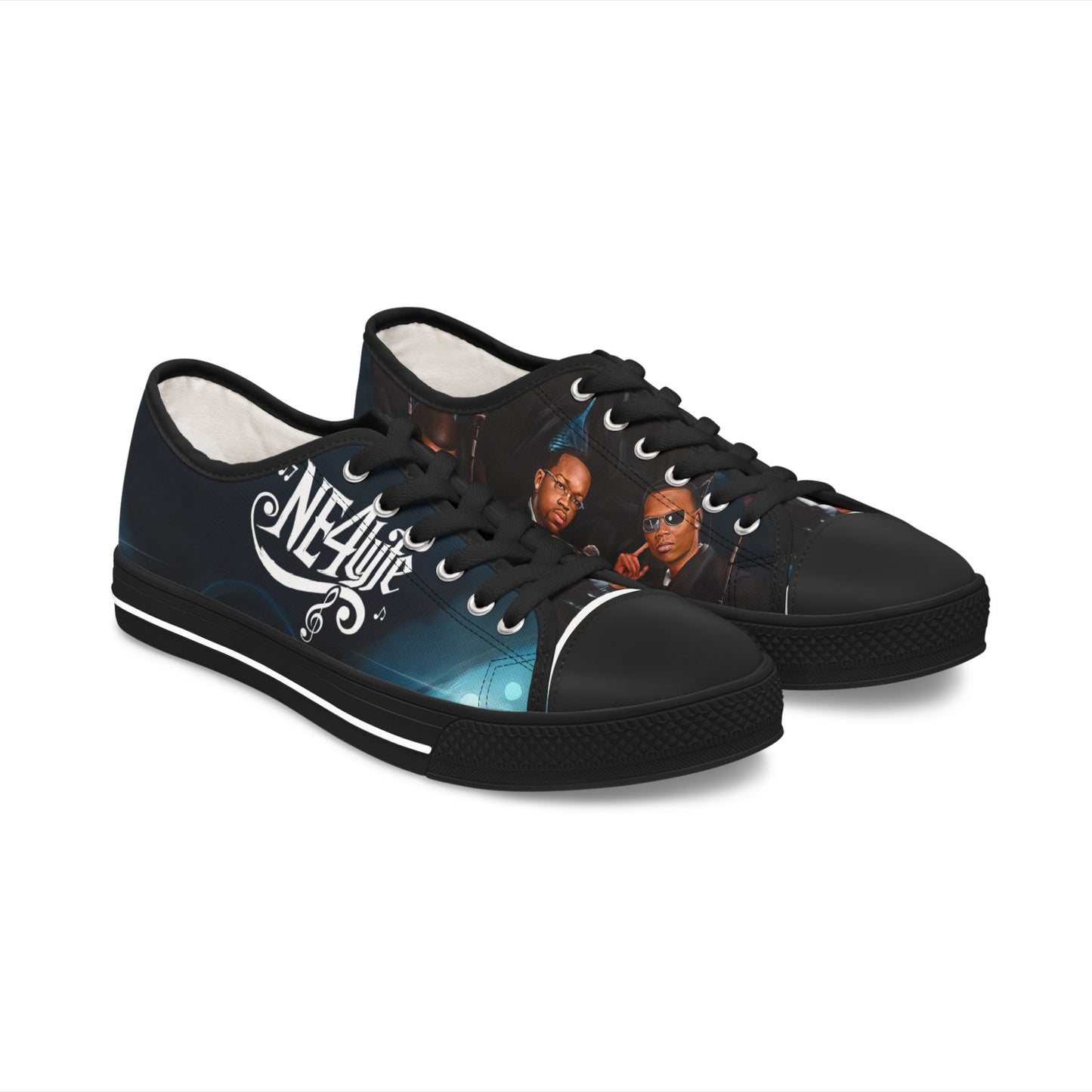 NEW EDITION 4LYFE BLUE Women's Low Top Sneakers