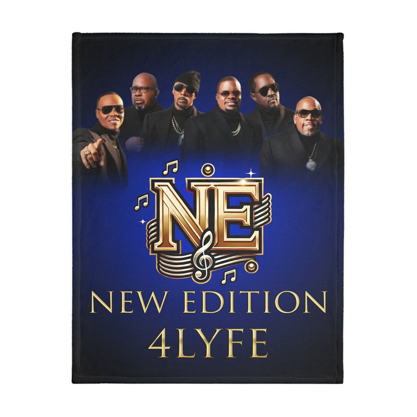 New Edition Microfiber Blanket - Cozy Music Memorabilia for Fans