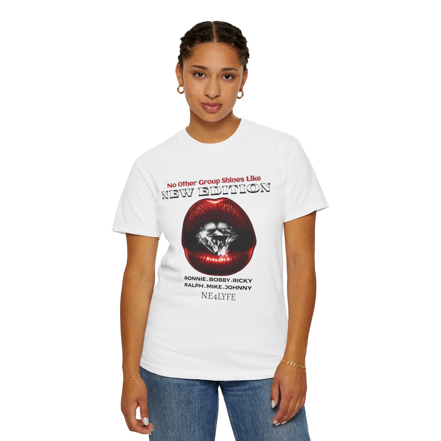 Unisex New Edition Shine Graphic T-Shirt - Nostalgic Music Tee