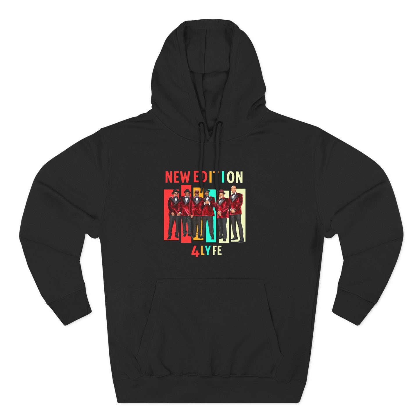 New Edition 4 Lyfe Hoodie | Vintage Music Sweater | Unisex Fleece Fashion | Retro Band Apparel | Cozy Gift for Music Lovers