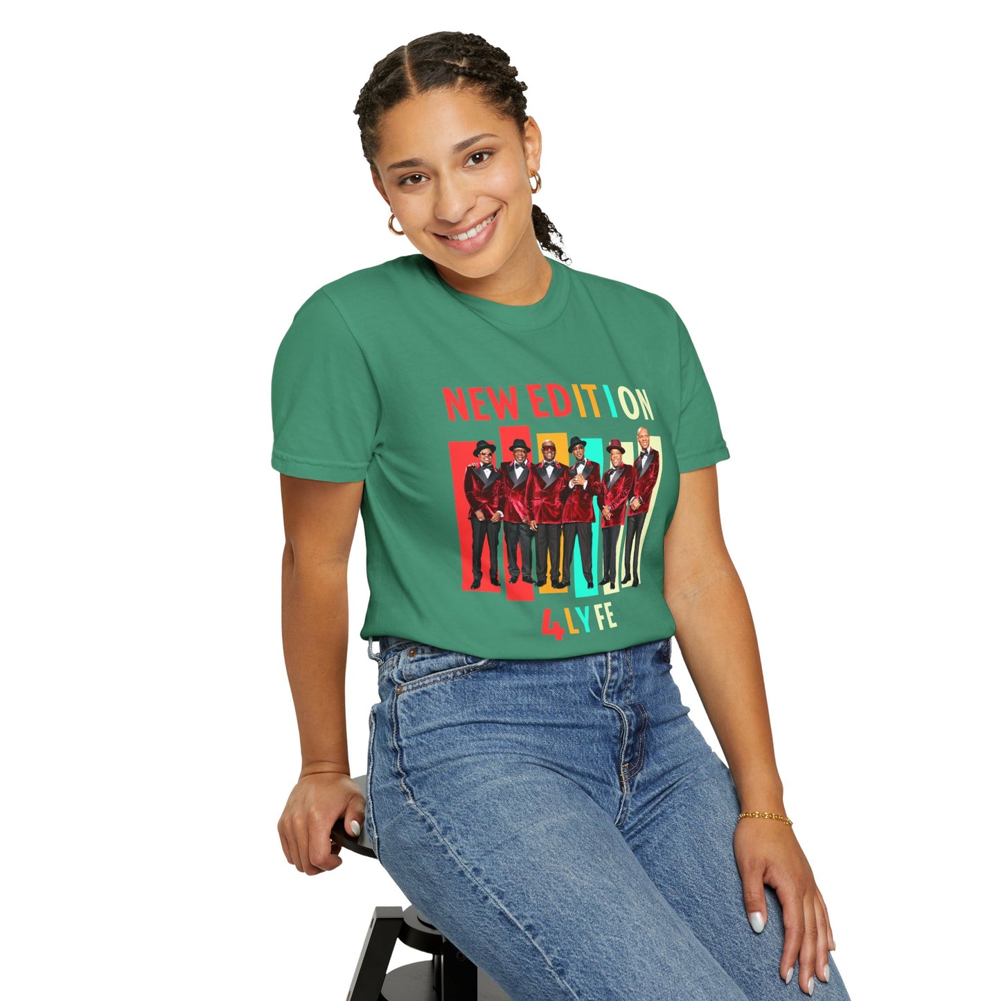 New Edition Retro T-Shirt | Unisex Garment-Dyed Tee for Concerts, Music Lovers, Birthday Gifts, Festival Wear, Vintage Style