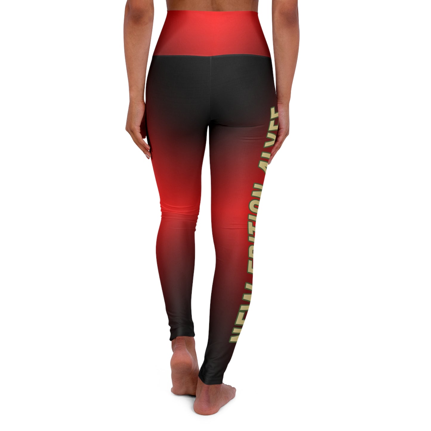 NEW EDITION 4 LYFE High Waisted Yoga Leggings (AOP)