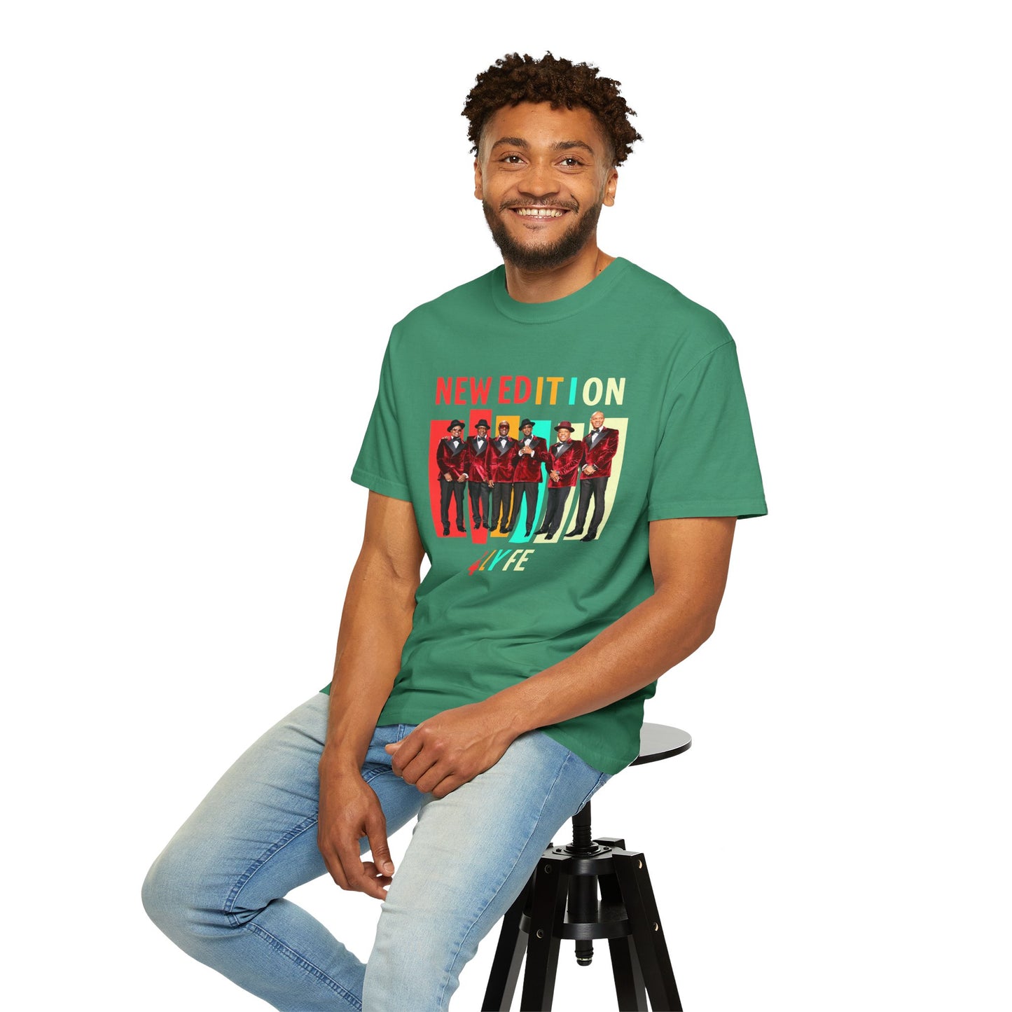 New Edition Retro T-Shirt | Unisex Garment-Dyed Tee for Concerts, Music Lovers, Birthday Gifts, Festival Wear, Vintage Style
