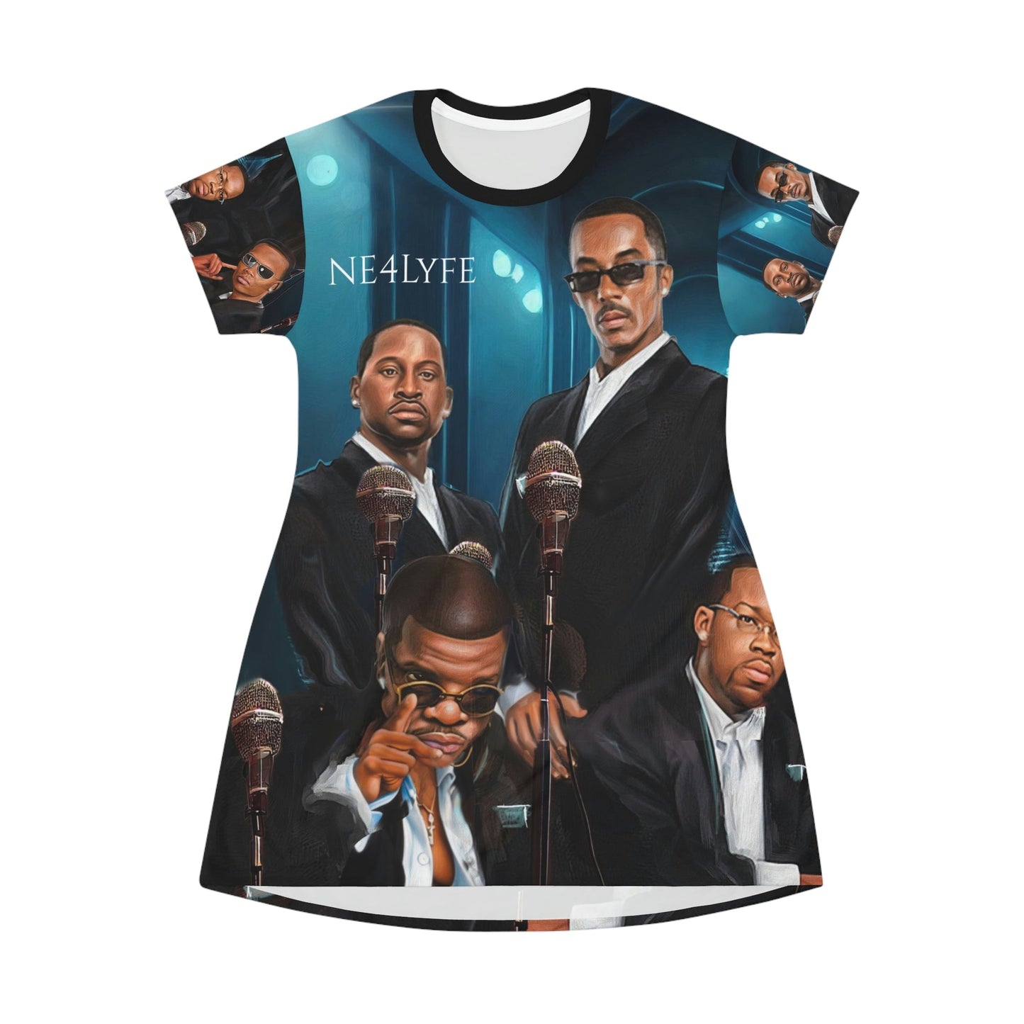 NE in the tunnel All Over Print T-Shirt Dress