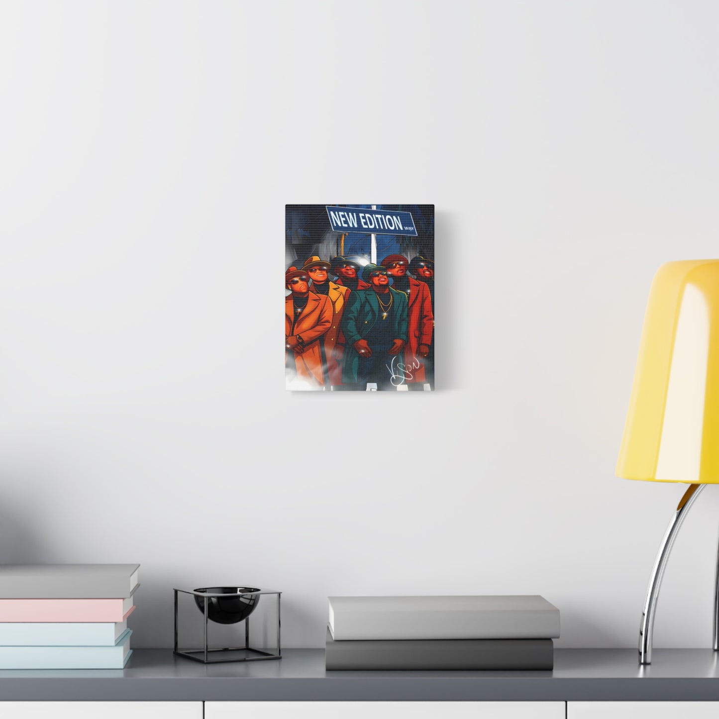 NE Street Stylish Wall Art Canvas, Hip-Hop Decor, Home Gallery, Music-Inspired Artwork, Gift for Music Lovers