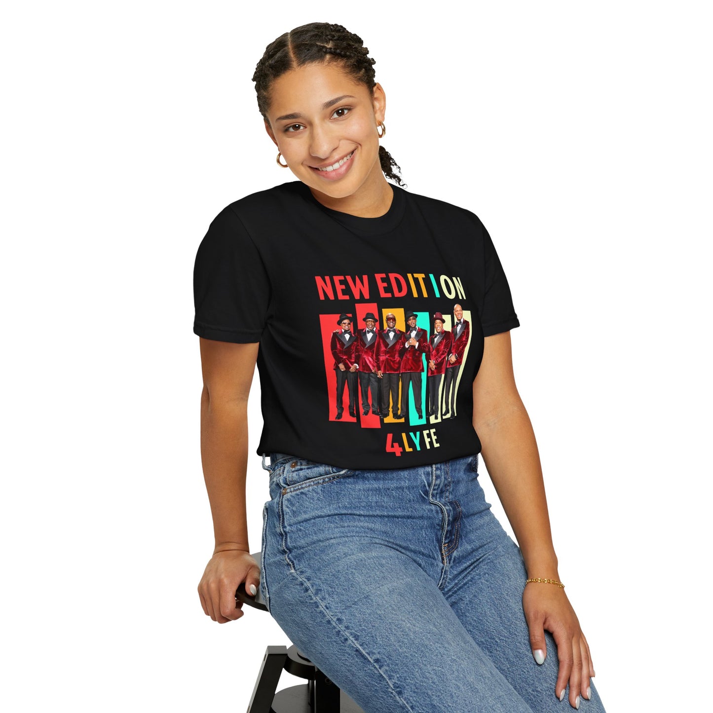 New Edition Retro T-Shirt | Unisex Garment-Dyed Tee for Concerts, Music Lovers, Birthday Gifts, Festival Wear, Vintage Style