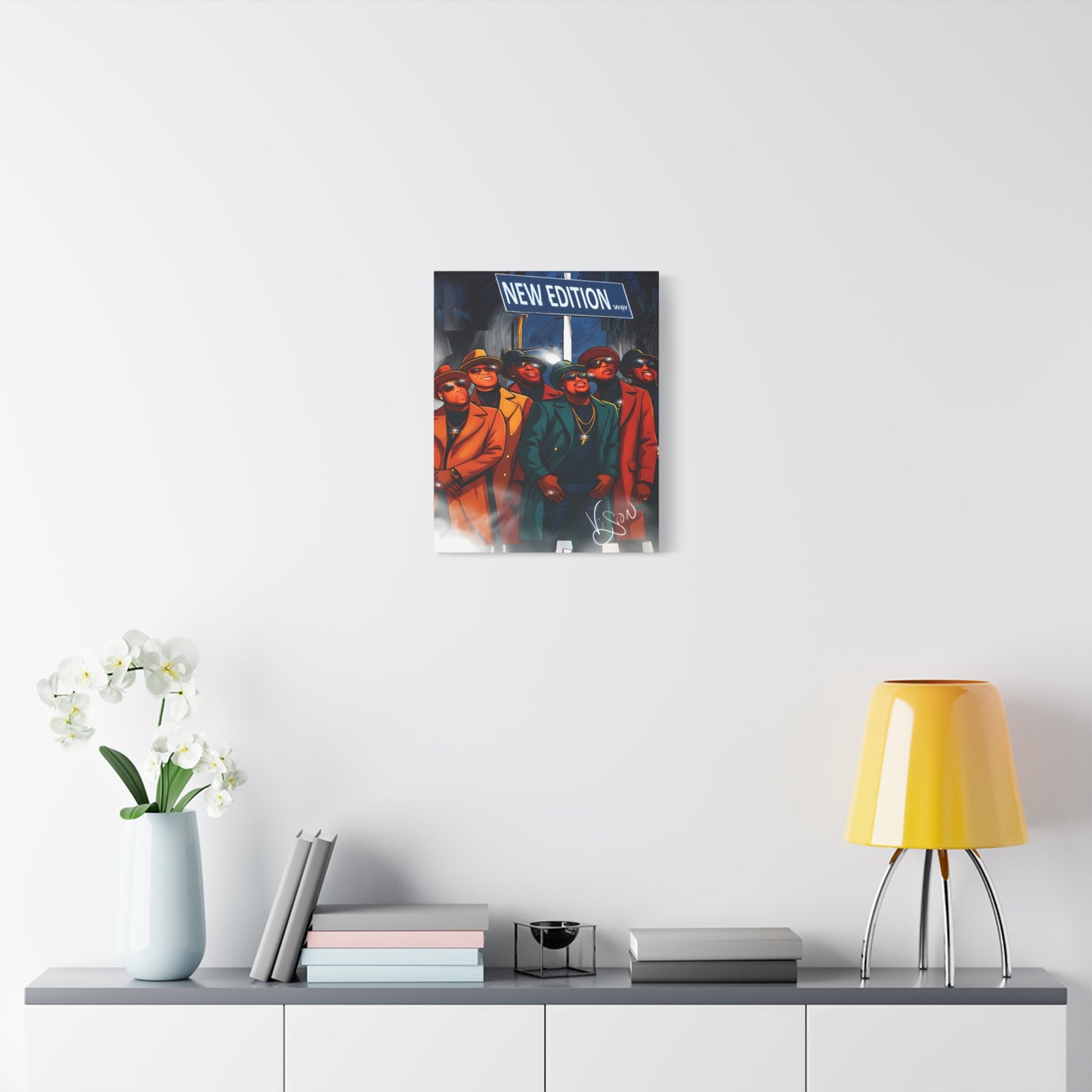 NE Street Stylish Wall Art Canvas, Hip-Hop Decor, Home Gallery, Music-Inspired Artwork, Gift for Music Lovers