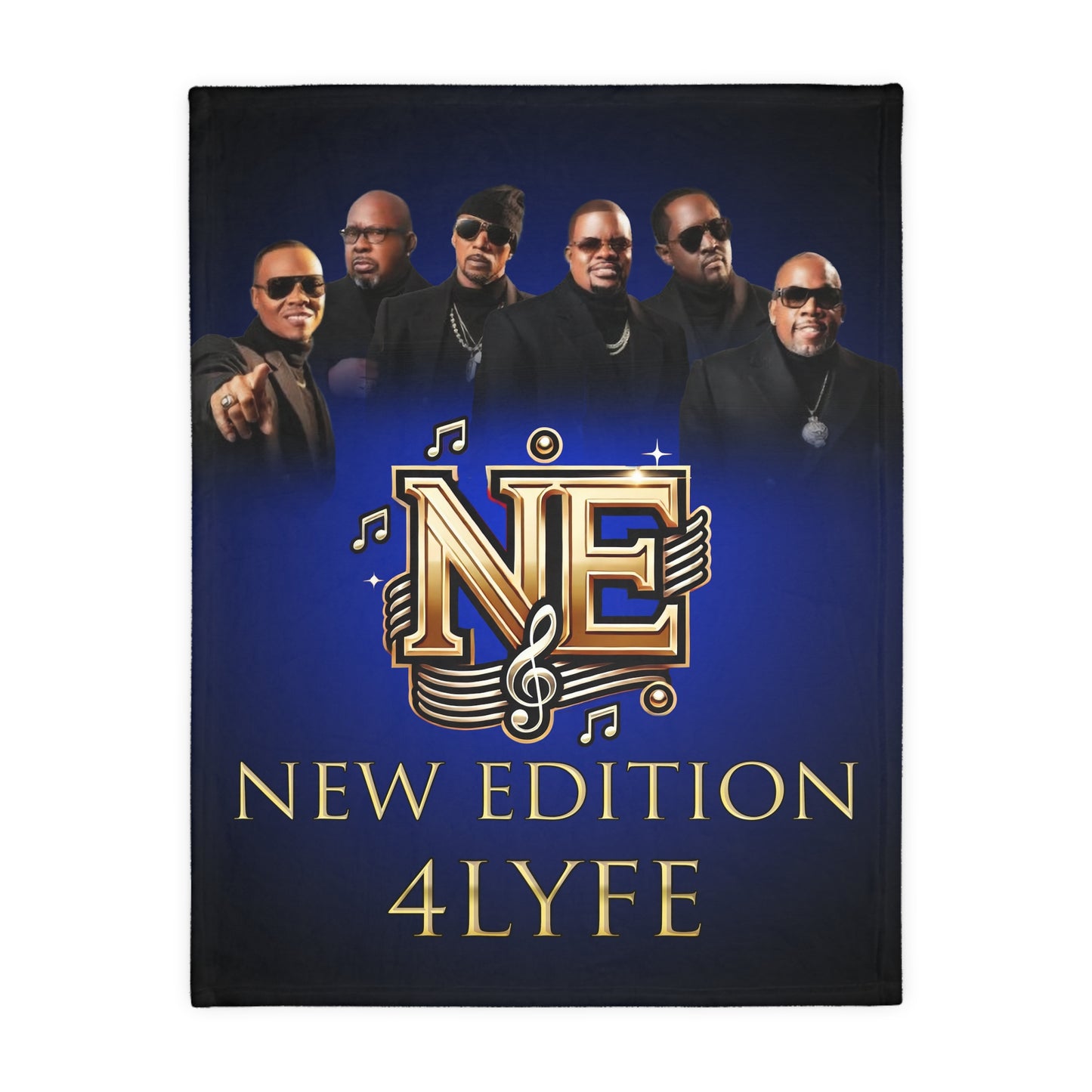 New Edition Microfiber Blanket - Cozy Music Memorabilia for Fans