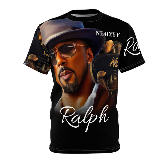 Ralph Black Unisex Cut & Sew Tee (AOP)