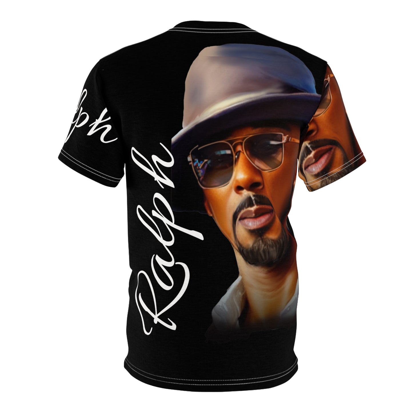 Ralph Black Unisex Cut & Sew Tee (AOP)