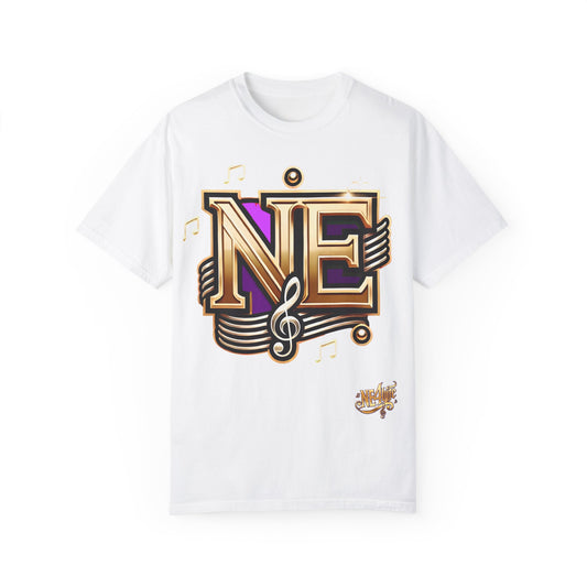 NE LOGO PURPLE Unisex Garment-Dyed T-shirt