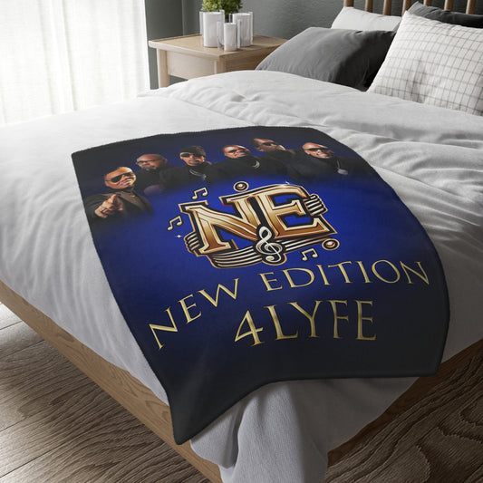 New Edition Microfiber Blanket - Cozy Music Memorabilia for Fans