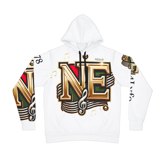 NE Logo Gold Athletic Hoodie (AOP)