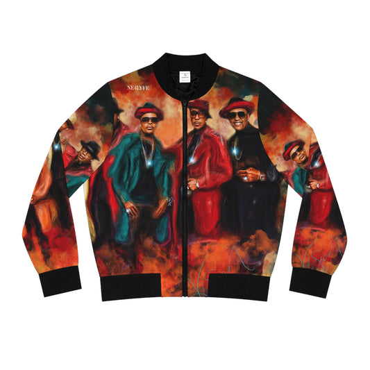 New Edition 4 Lyfe Women’s Bomber Jacket AOP