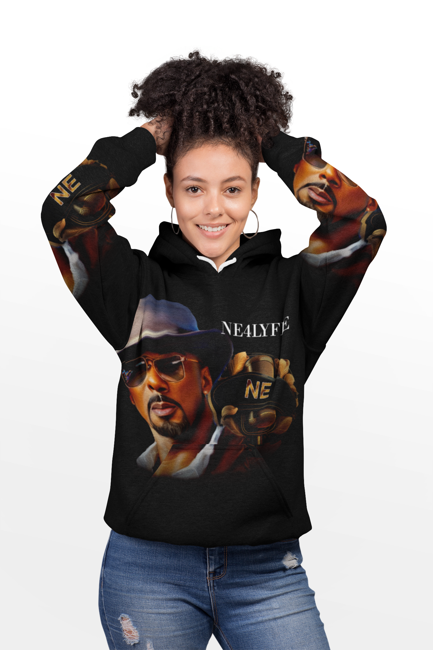 ralph Black Men's Hoodie (AOP)