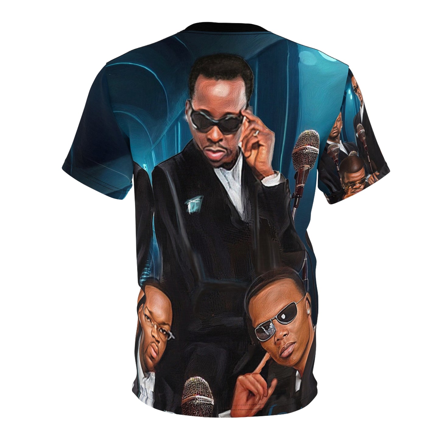New Edition 4 Lyfe All 6 Blue Unisex Cut & Sew Tee (AOP)