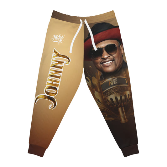 Johnny Gill Athletic Joggers with Johnny Design - Stylish Unisex Activewear