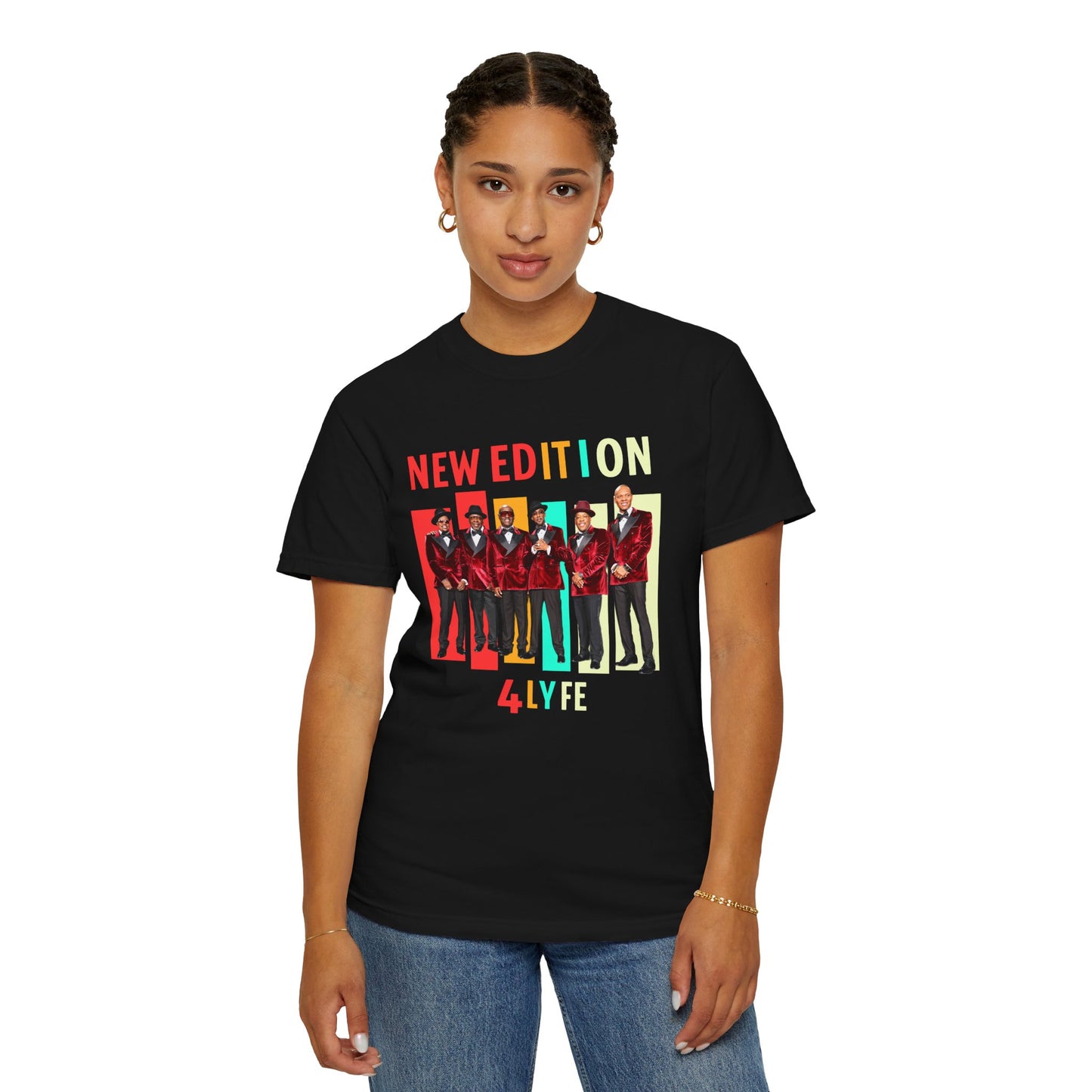 New Edition Retro T-Shirt | Unisex Garment-Dyed Tee for Concerts, Music Lovers, Birthday Gifts, Festival Wear, Vintage Style