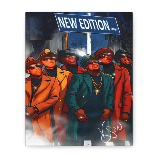 NE Street Stylish Wall Art Canvas, Hip-Hop Decor, Home Gallery, Music-Inspired Artwork, Gift for Music Lovers